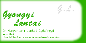 gyongyi lantai business card